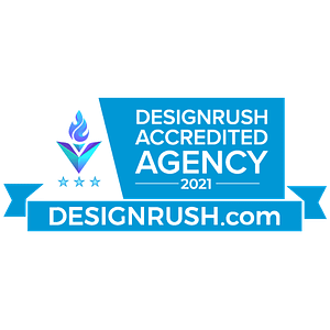 DesignRush Accredited Agency recognition badge