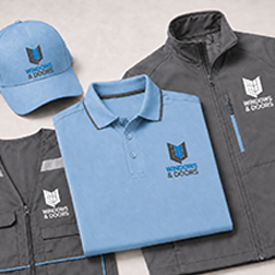Branded uniform and apparel applications.